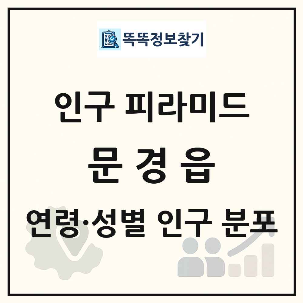 문경읍 인구 피라미드 링크 그림